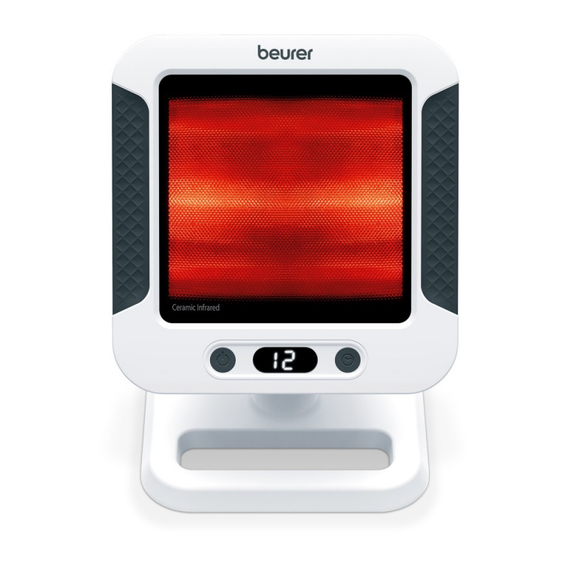 Lampa cu infrarosu Beurer IL 60, 300W, Теmporizator, 5 setari inclinare, Protectie la supraincalzire, Alb