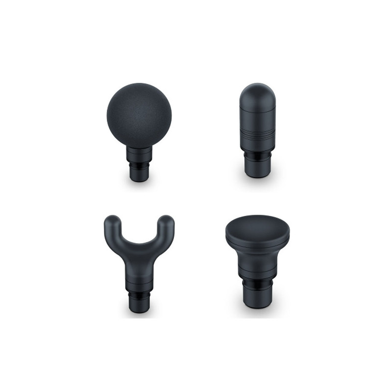 Pistol de masaj Beurer MG 99, 4 accesorii, 5 viteze, indicator nivel baterie, autonomie baterie 5 ore, verde