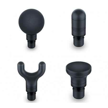 Pistol de masaj Beurer MG 99, 4 accesorii, 5 viteze, indicator nivel baterie, autonomie baterie 5 ore, verde