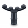 Aparat de masaj Beurer MG 195 HOT & COLD, Autonomie pana la 4,5 h, 9°, 7 atasamente, Hot/Cold, LED, Negru