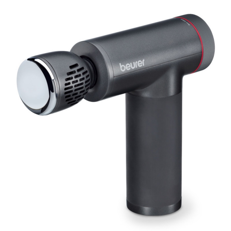 Aparat de masaj Beurer MG 195 HOT & COLD, Autonomie pana la 4,5 h, 9°, 7 atasamente, Hot/Cold, LED, Negru