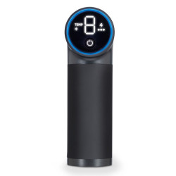 Aparat de masaj Beurer MG 195 HOT & COLD, Autonomie pana la 4,5 h, 9°, 7 atasamente, Hot/Cold, LED, Negru