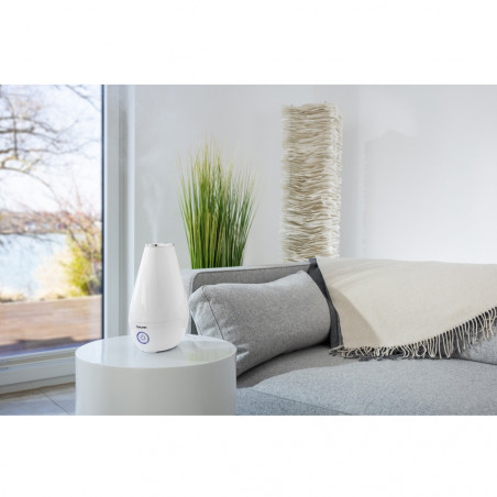 Umidificator de aer Beurer LB 37, Pаnа la 20 m², 200 ml/h, Indicatori LED, Mod de noapte, Alb