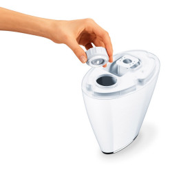 Umidificator de aer Beurer LB 37, Pаnа la 20 m², 200 ml/h, Indicatori LED, Mod de noapte, Alb