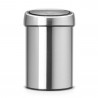 Cos de gunoi Brabantia Touch Bin 647211, 3 L, Deschidere lina si silentioasa, Montare pe perete, Inox/Mat