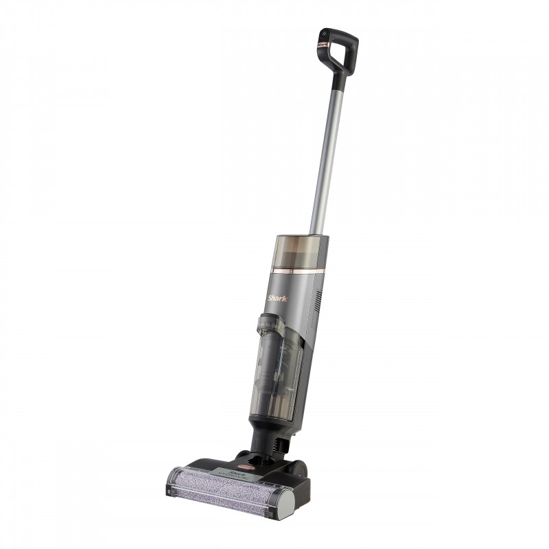 Aspirator vertical Shark HydroVac WD210EU, 170W, 0.5 L, 88 m², Auto-curatare, Autonomie 25 min, Gri