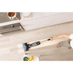 Aspirator vertical Shark HydroVac WD210EU, 170W, 0.5 L, 88 m², Auto-curatare, Autonomie 25 min, Gri