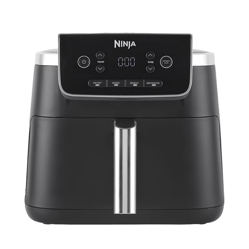 Friteuza cu aer cald Ninja AF140EU PRO, 1750W, 4.7 L, 40-240°C, 4 programe, Timer, AirCrisp, Acoperire antiaderenta, Negru