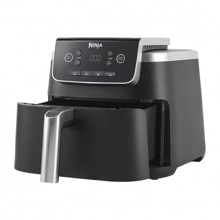 Friteuza cu aer cald Ninja AF140EU PRO, 1750W, 4.7 L, 40-240°C, 4 programe, Timer, AirCrisp, Acoperire antiaderenta, Negru
