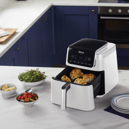 Friteuza cu aer cald Ninja Max Pro AF180EUWH, 2000W, 6.2 L, 1.2 kg, 40-240°C, 6 programe, Alb