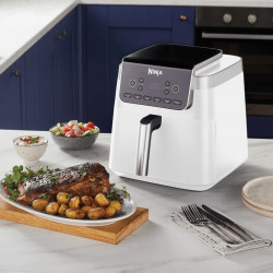 Friteuza cu aer cald Ninja Max Pro AF180EUWH, 2000W, 6.2 L, 1.2 kg, 40-240°C, 6 programe, Alb