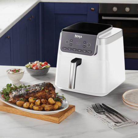 Friteuza cu aer cald Ninja Max Pro AF180EUWH, 2000W, 6.2 L, 1.2 kg, 40-240°C, 6 programe, Alb
