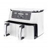 Friteuza dubla cu aer cald Ninja AF400EUWH, 2470W, 9.5 L, 6 programe, 40-240°C, Zone independente, Alb
