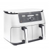 Friteuza dubla cu aer cald Ninja AF400EUWH, 2470W, 9.5 L, 6 programe, 40-240°C, Zone independente, Alb