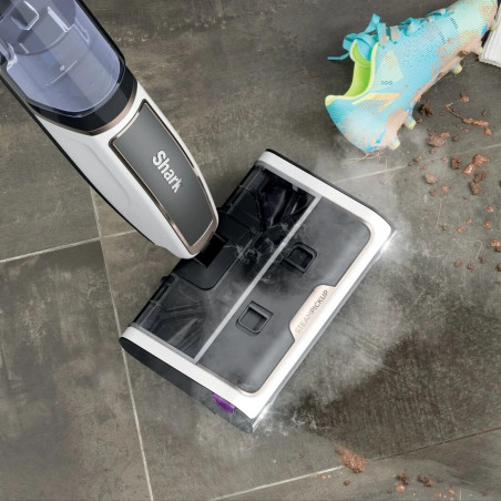 Mop curatare cu aburi 3in1 Shark SteamPickUp SD200EU, 1230W, 0.42 L, Curatare fara chimicale, Statie depozitare, Alb