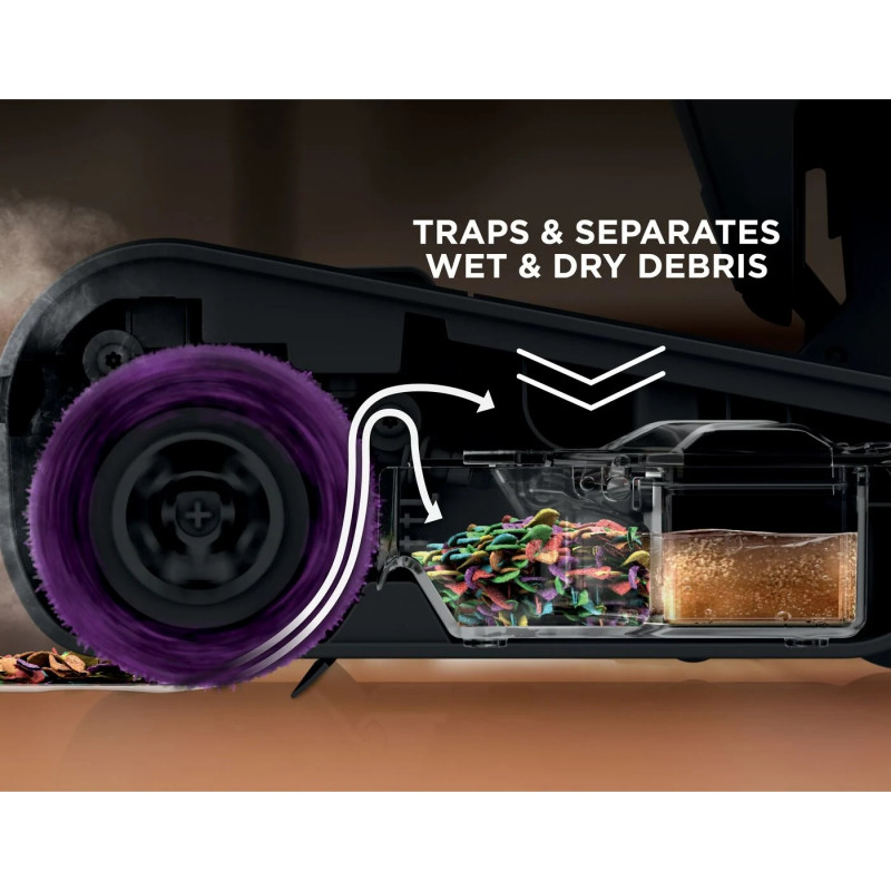 Mop curatare cu aburi 3in1 Shark SteamPickUp SD200EU, 1230W, 0.42 L, Curatare fara chimicale, Statie depozitare, Alb