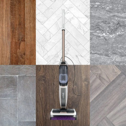 Mop curatare cu aburi 3in1 Shark SteamPickUp SD200EU, 1230W, 0.42 L, Curatare fara chimicale, Statie depozitare, Alb