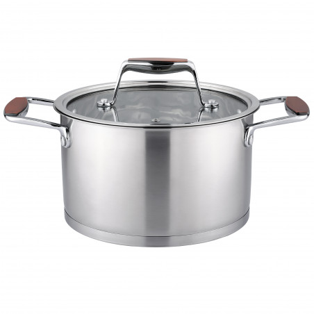 Oala Oliver Voltz OV51210P18 Berlin Premium Collection, 18 cm, 2.6 L, Otel inoxidabil 18/10, Inductie, Inox