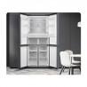 Tesla RF5100FMBE Frigider cu congelator, 250W, 511L, Clasa de energie E, Invertor, Fără îngheț total, Răcire metalică, LED, Display, Sticlă neagră