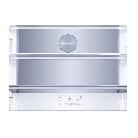 Tesla RF5100FMBE Frigider cu congelator, 250W, 511L, Clasa de energie E, Invertor, Fără îngheț total, Răcire metalică, LED, Display, Sticlă neagră