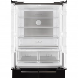 Tesla RF5100FMBE Frigider cu congelator, 250W, 511L, Clasa de energie E, Invertor, Fără îngheț total, Răcire metalică, LED, Display, Sticlă neagră