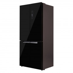 Tesla RF5100FMBE Frigider cu congelator, 250W, 511L, Clasa de energie E, Invertor, Fără îngheț total, Răcire metalică, LED, Display, Sticlă neagră