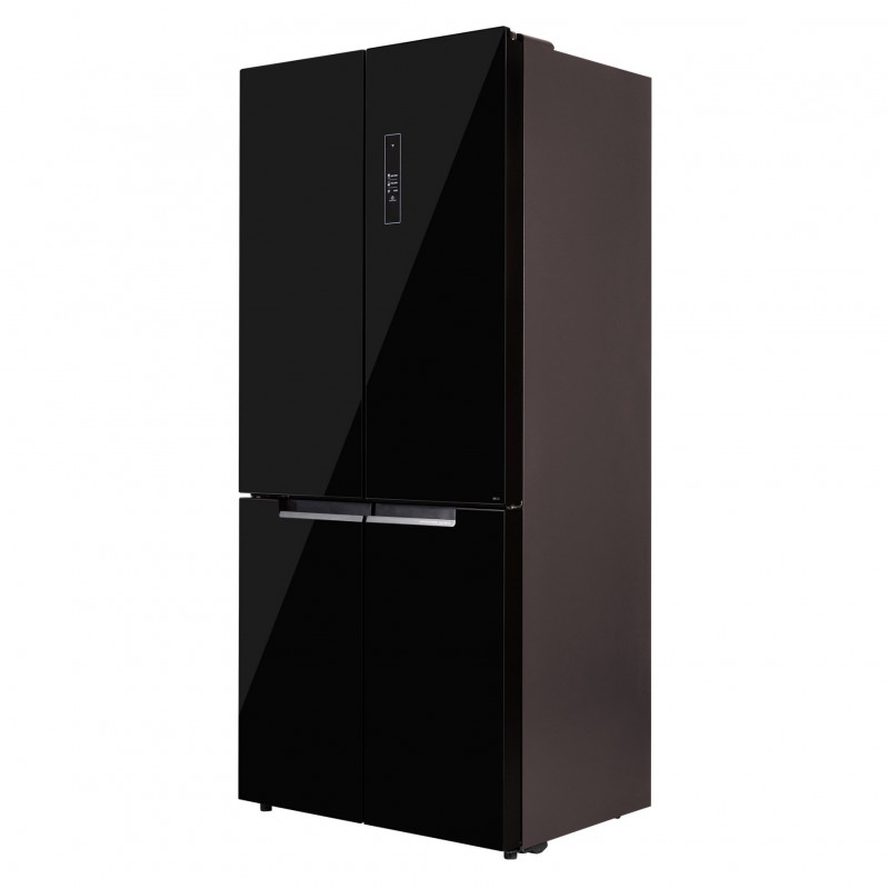 Tesla RF5100FMBE Frigider cu congelator, 250W, 511L, Clasa de energie E, Invertor, Fără îngheț total, Răcire metalică, LED, Display, Sticlă neagră