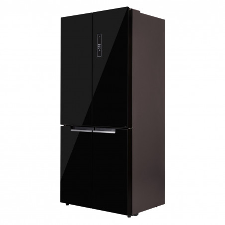 Tesla RF5100FMBE Frigider cu congelator, 250W, 511L, Clasa de energie E, Invertor, Fără îngheț total, Răcire metalică, LED, Display, Sticlă neagră