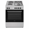 Aragaz Tesla CM6220SX, 8.1 kW, 56 litri, Clasa A, 2 plite pe gaz, 2 plite standard, Grill, 40-240 grade, Inox