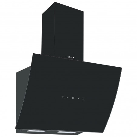 Hota încorporată Tesla DD600AB, 190W, 1 motor, decorativă, 60 cm, 630 m3/h, filtre din aluminiu, negru