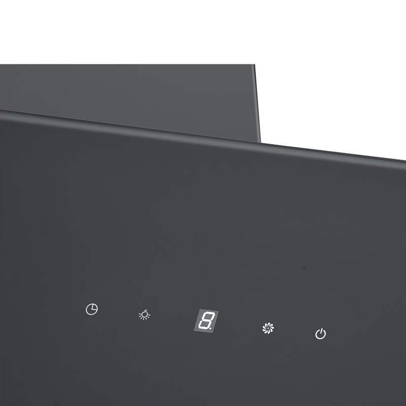 Hota încorporată Tesla DD600AB, 190W, 1 motor, decorativă, 60 cm, 630 m3/h, filtre din aluminiu, negru