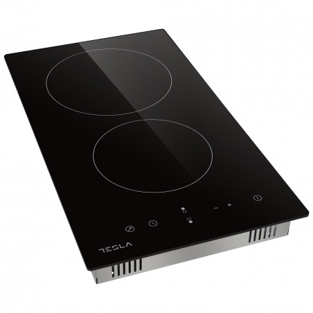 Plita incorporabila Tesla HV3201MB, 3300W, 9 trepte, Timer, Indicator caldura reziduala, Blocare copii, Negru