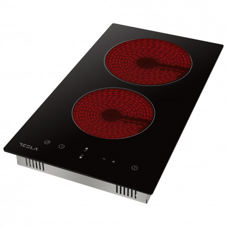 Plita incorporabila Tesla HV3201MB, 3300W, 9 trepte, Timer, Indicator caldura reziduala, Blocare copii, Negru