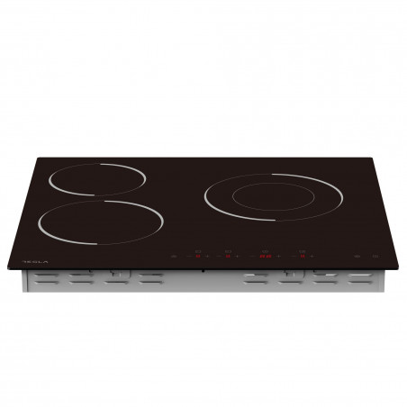 Plita vitroceramica incorporabila Tesla HV6300MB, 5700W, 9 trepte, Timer, Indicator suprafață fierbinte, Protectie copii, Negru