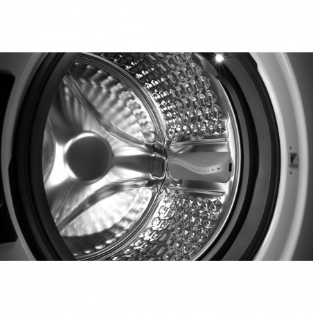 Masina de spalat cu incarcare frontala Tesla WF91480TS, 1900W, 9 kg, 60 L, 14 programe, 1400 rpm, Clasa A, Steam Care, LED, Argintiu
