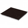Plită vitroceramică Tesla HV6402MB, 6600W, 9 grade, 4 zone, temporizator, protecție pentru copii, indicator de căldură reziduală, muchie bizotată, negru