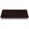 Plită vitroceramică Tesla HV6402MB, 6600W, 9 grade, 4 zone, temporizator, protecție pentru copii, indicator de căldură reziduală, muchie bizotată, negru
