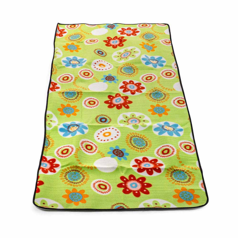 Pătură de picnic Muhler 2 x 0,8 m, Perlene pamuk + polar, verde