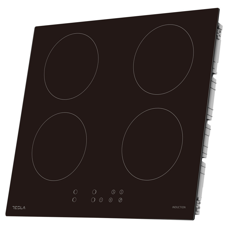 Tesla HI6401MB, 7200W, 4 zone, 9 trepte, Cronometru, Indicator de căldură reziduală, Protecție copii, Negru
