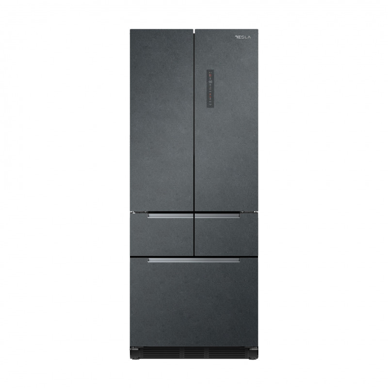 Frigider cu congelator Tesla RF4200FSNSGE, 436 L, Clasa E, 5 usi, Total No Frost, Display LED extern, 41 dB, Gri