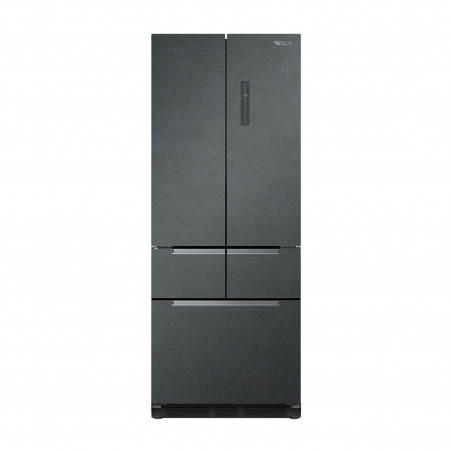 Frigider cu congelator Tesla RF4200FSNSGE, 436 L, Clasa E, 5 usi, Total No Frost, Display LED extern, 41 dB, Gri