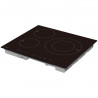 Plită vitroceramică Tesla HI6301MB, 7400W, 9 grade, 3 zone, protecție pentru copii, indicator de căldură reziduală, senzor pentru tigaie, negru