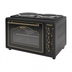 Cuptor electric cu 2 plite Finlux FMC-3535B, 35 L, 1400 W, 3 functii, Email, Negru