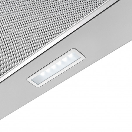 Tesla DT600AX, 120W, 2 motoare, Filtru din aluminiu, 350 m3/h, LED, Clasa D, Inox