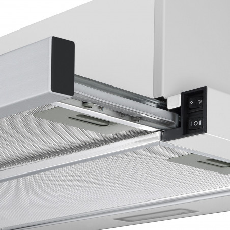 Tesla DT600AX, 120W, 2 motoare, Filtru din aluminiu, 350 m3/h, LED, Clasa D, Inox