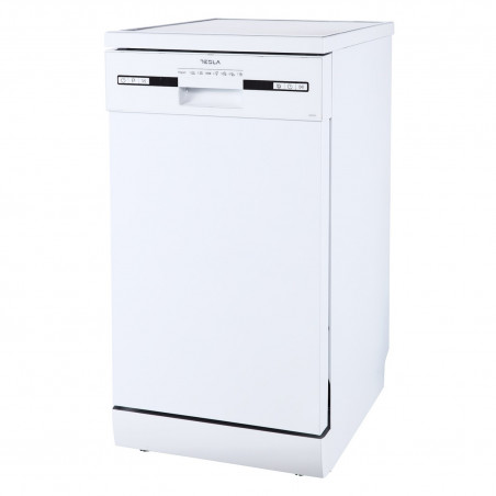 Masina de spalat vase Tesla WD461M, 44,8 cm, 9 seturi, 7 programe, Pornire inarziata, Incarcare la jumatate, Alb