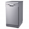 Masina de spalat vase Tesla WD461MX, 9 seturi, 7 programe, Start intarziata, Incarcare la jumatate, 44,8 cm, Argintiu