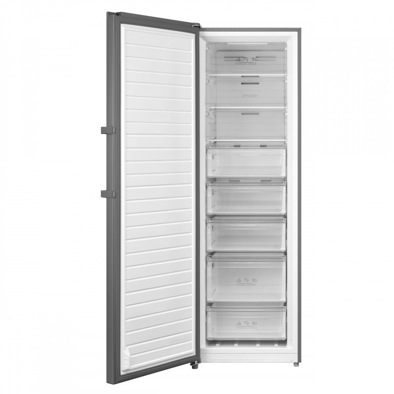 Congelator vertical Tesla RU2700FMX, 273 L, 12.4/24 h, Clasa E, SN/N/ST/T, Total No Frost, Inox