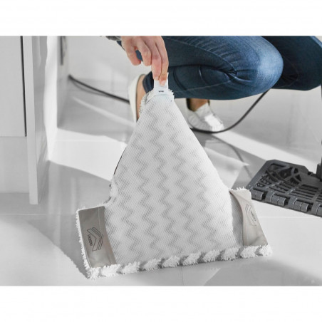 Mop curatare cu aburi Shark S6005EU, 1200W, 0,5 L, 2 setari, Tehnologie Klick'n Flip, Steam Blaster, Lavete mop Dirt Grip, Alb/Gri