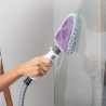 Mop curatare cu aburi Shark S6005EU, 1200W, 0,5 L, 2 setari, Tehnologie Klick'n Flip, Steam Blaster, Lavete mop Dirt Grip, Alb/Gri